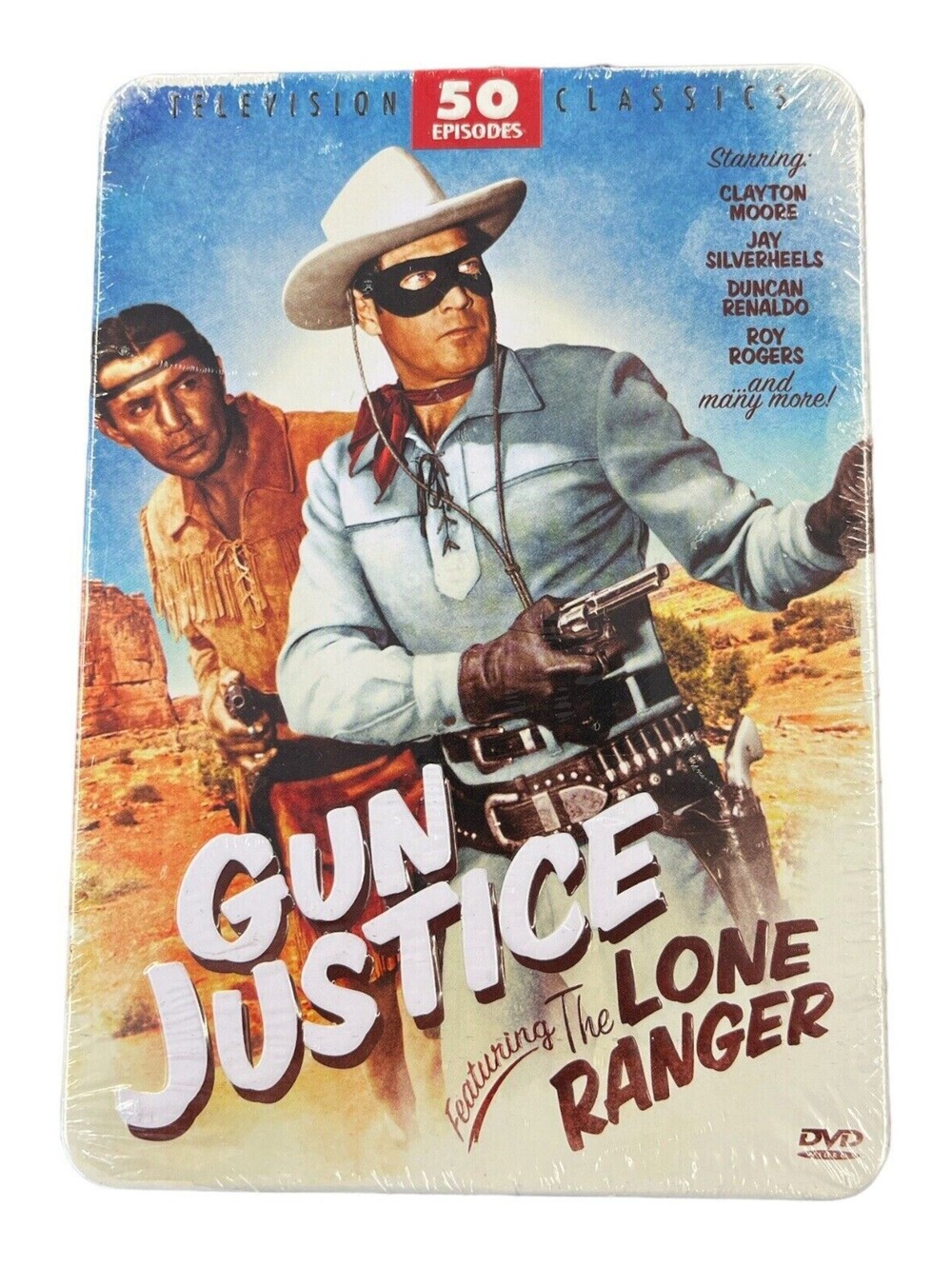 Gun Justice Featuring The Lone Ranger DVD Brand New Sealed Collectors Tin